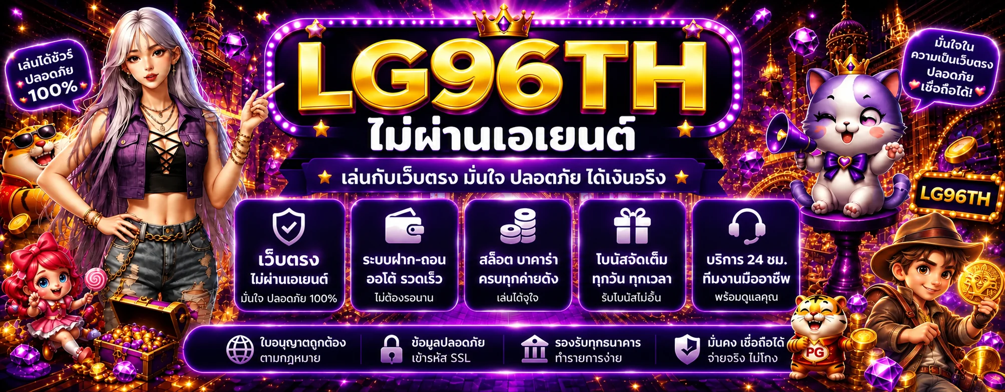 แบนเนอร์ LG96TH ทางเข้าเว็บหลัก